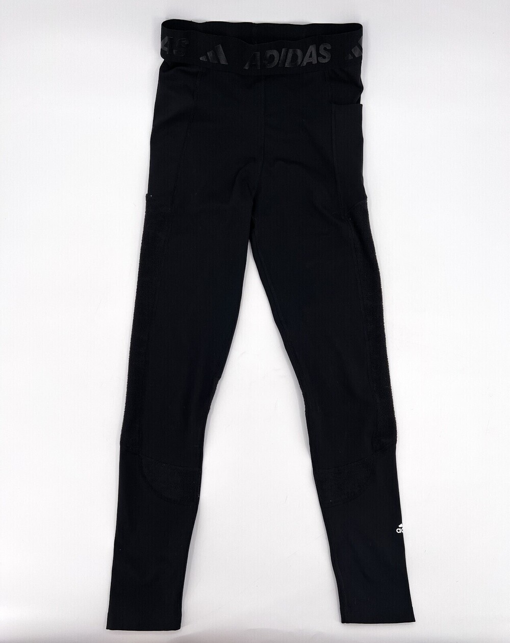 Adidas Pants Womens Small Black Leggings Compression Techfit PrimeGreen